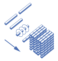 カット工程(イメージ)